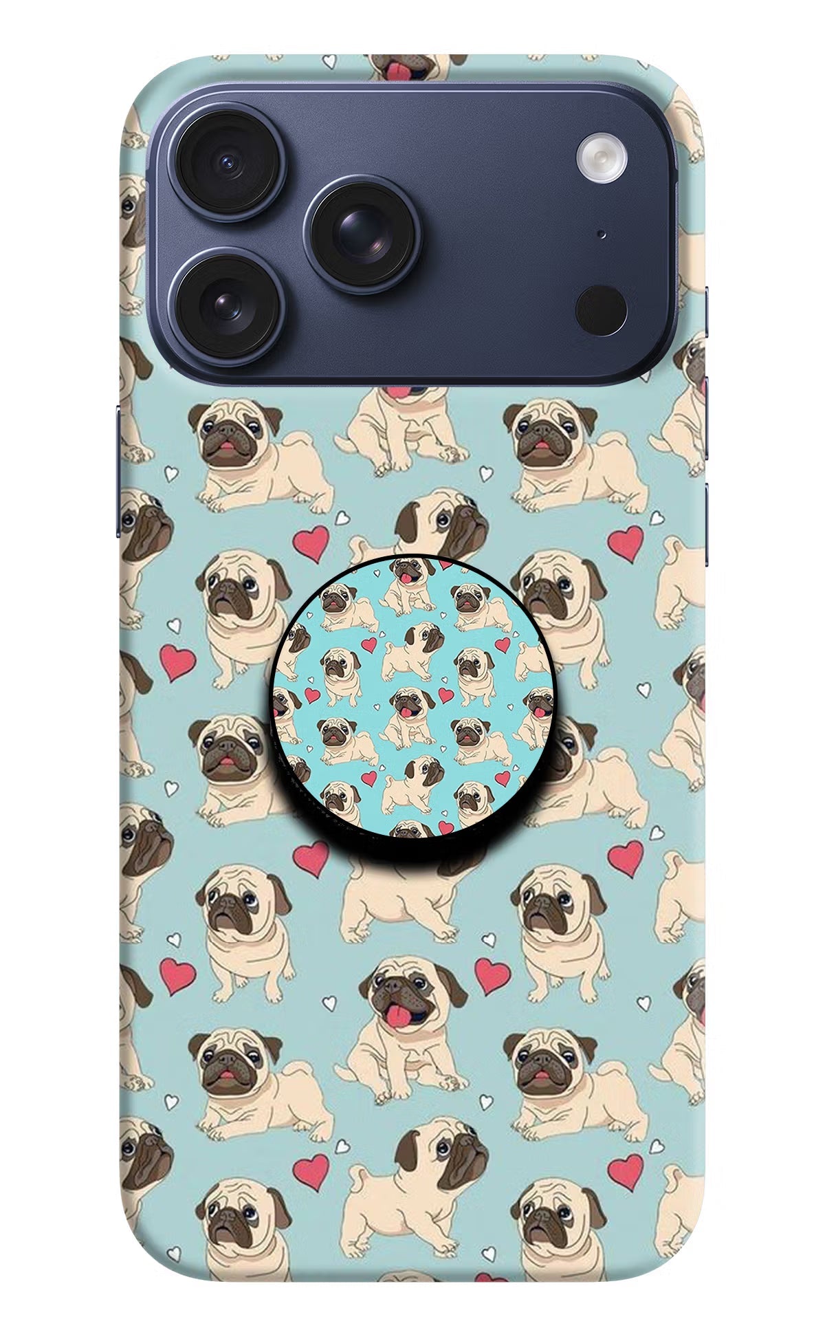 Pug Dog iPhone 17 Pro Max Pop Case