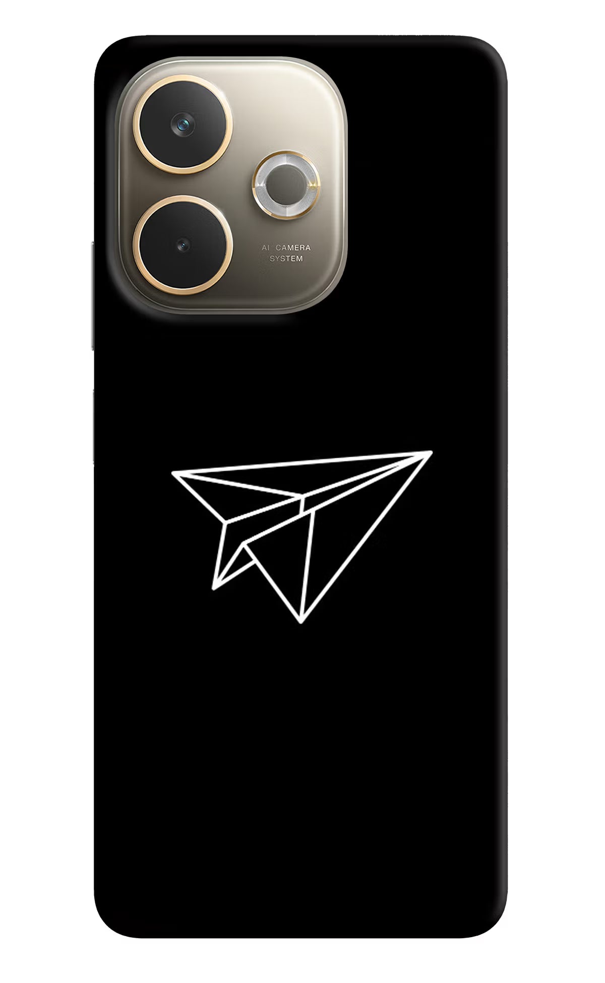Paper Plane White Oppo A5 Pro 5G Back Cover