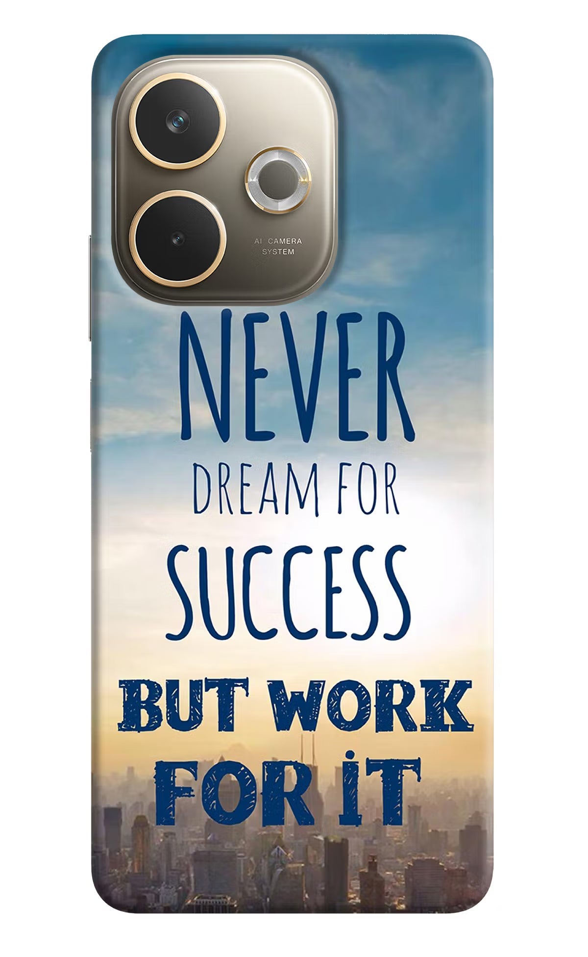 Never Dream For Success But Work For It Oppo A5 Pro 5G Back Cover