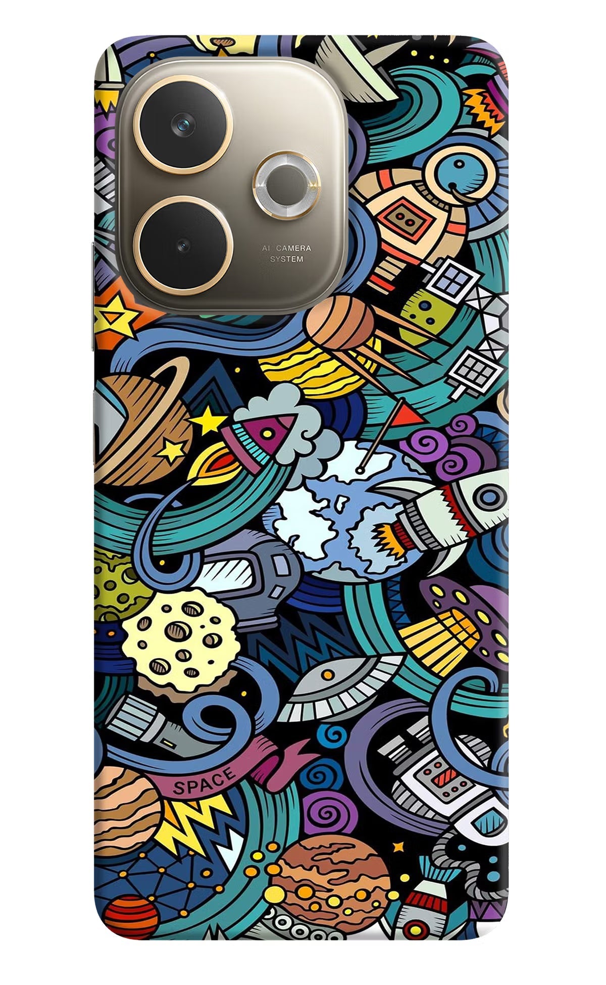 Space Abstract Oppo A5 Pro 5G Back Cover