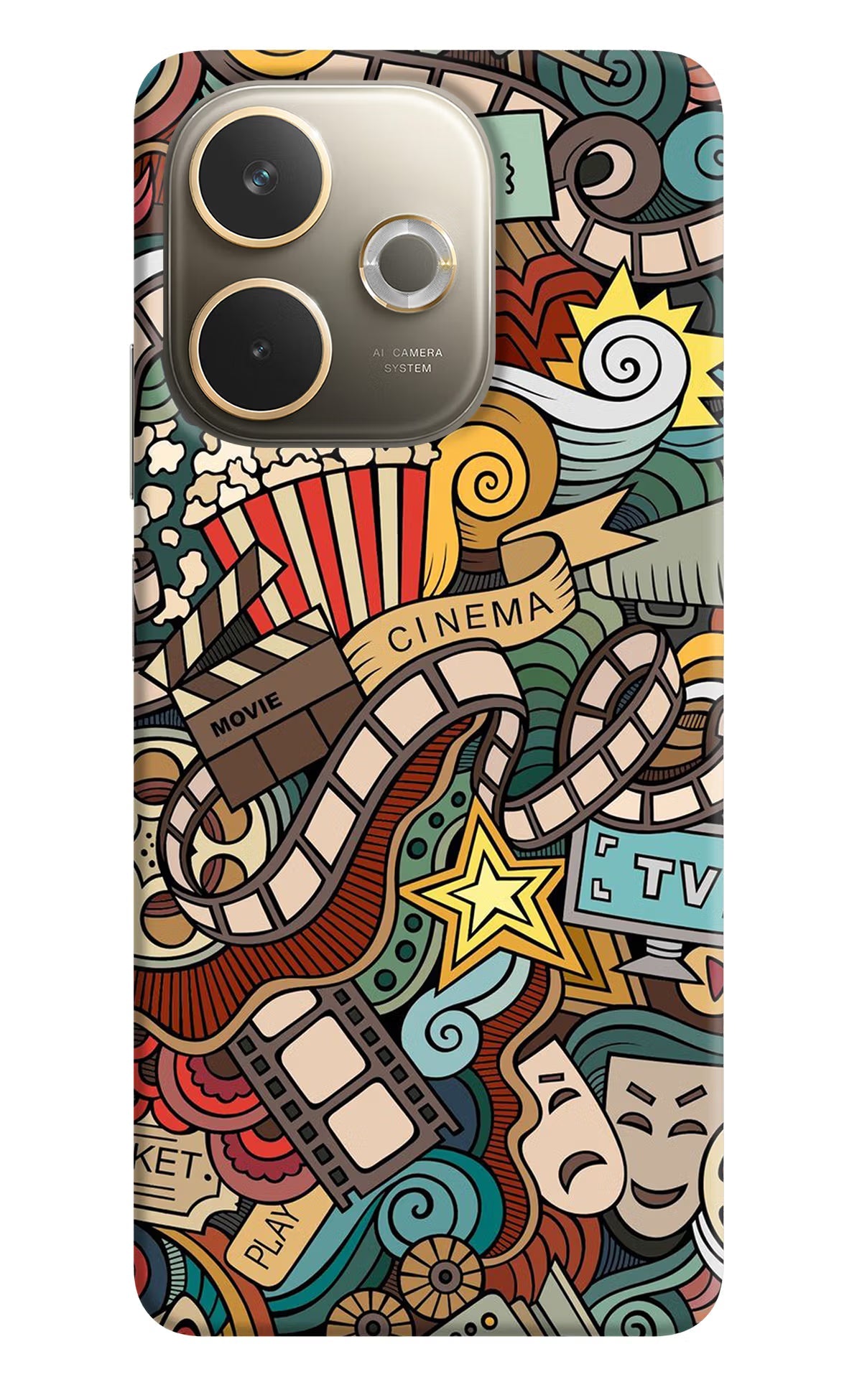 Cinema Abstract Oppo A5 Pro 5G Back Cover