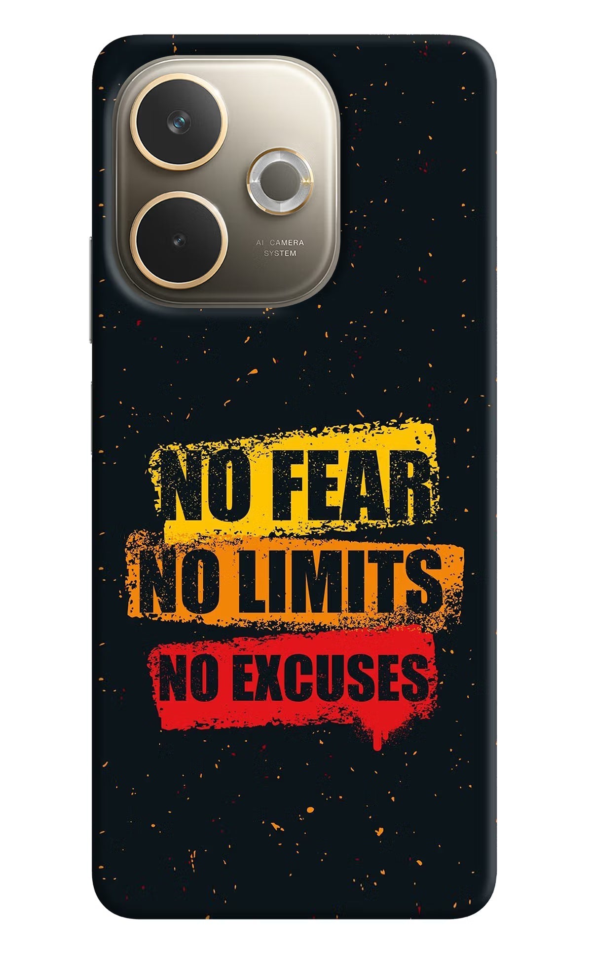 No Fear No Limits No Excuse Oppo A5 Pro 5G Back Cover