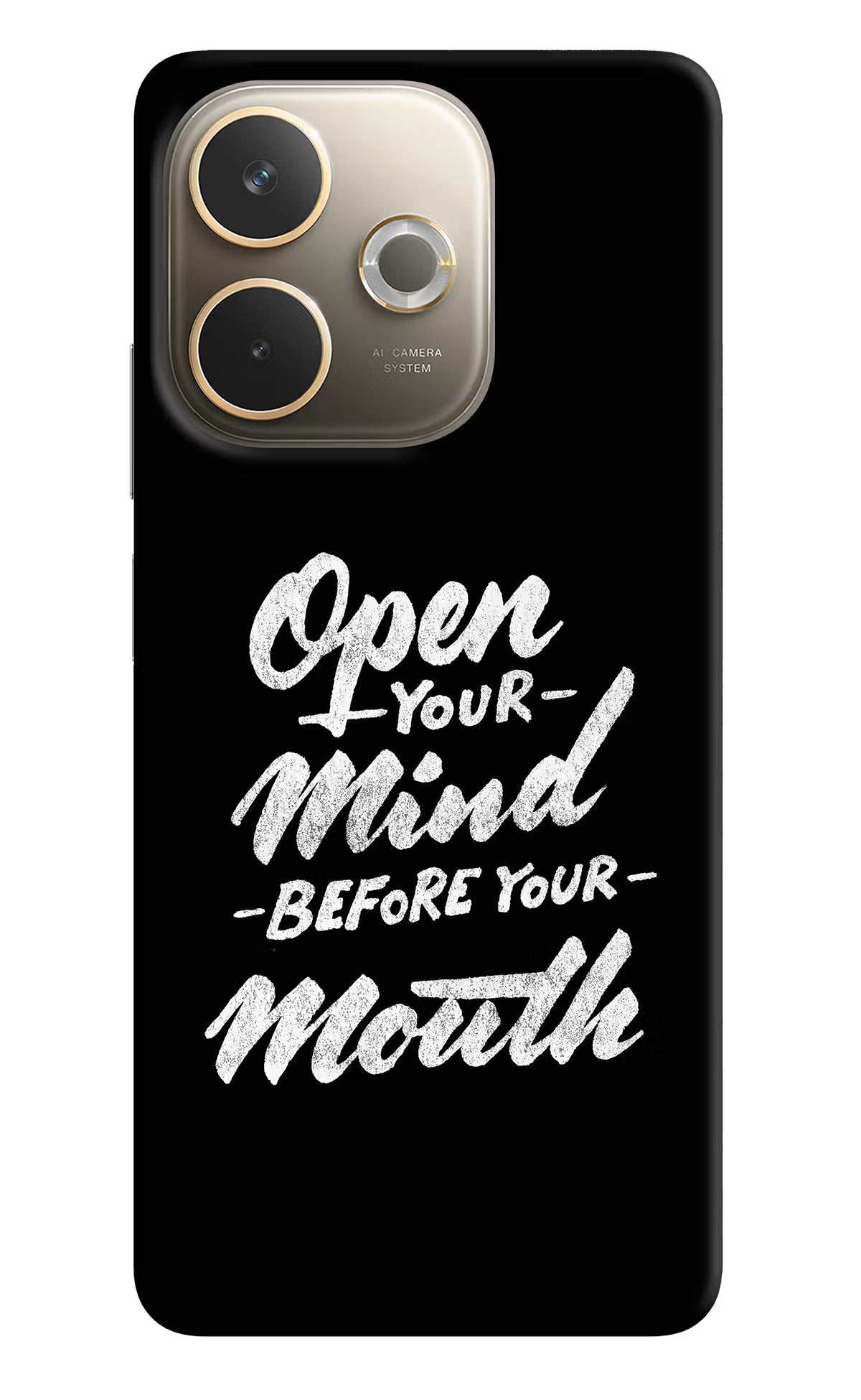 Open Your Mind Before Your Mouth Oppo A5 Pro 5G Back Cover