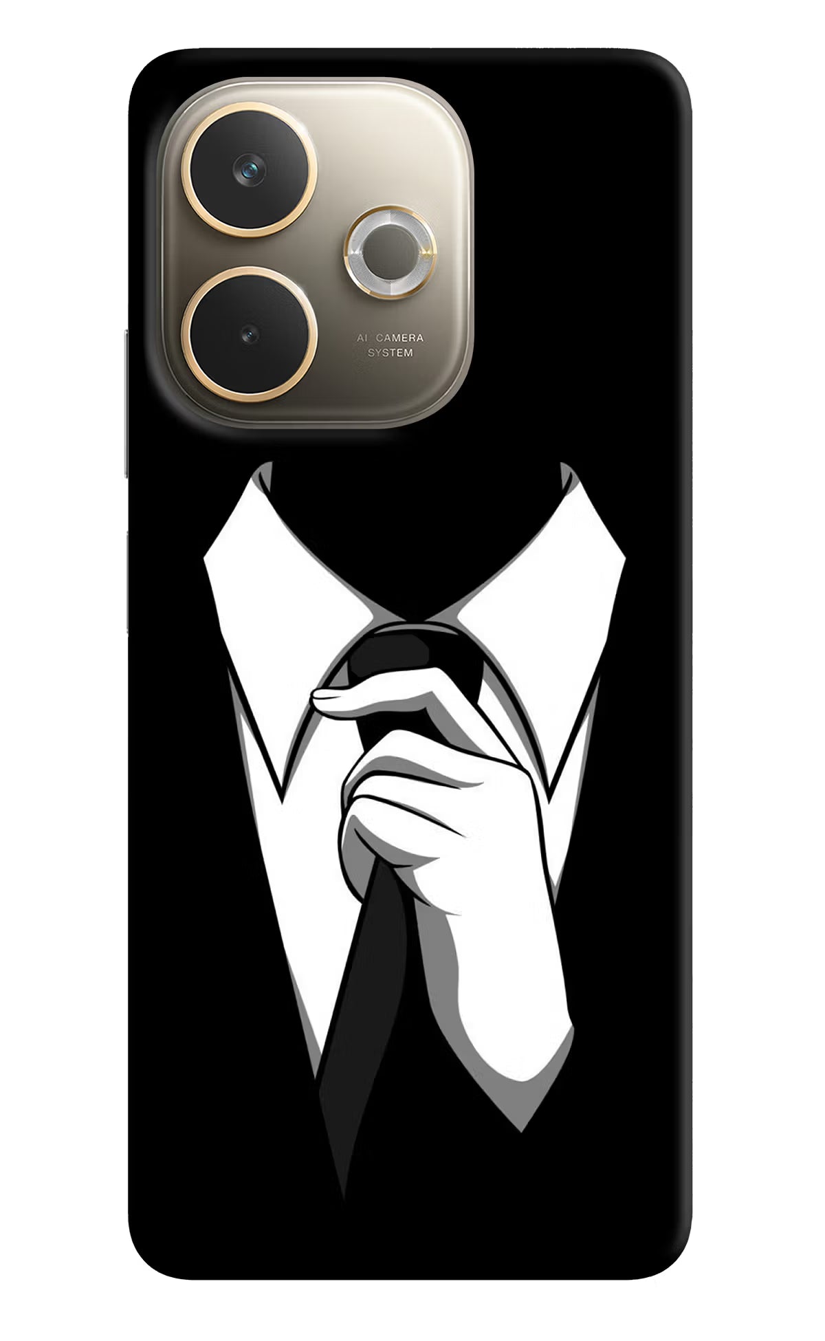 Black Tie Oppo A5 Pro 5G Back Cover