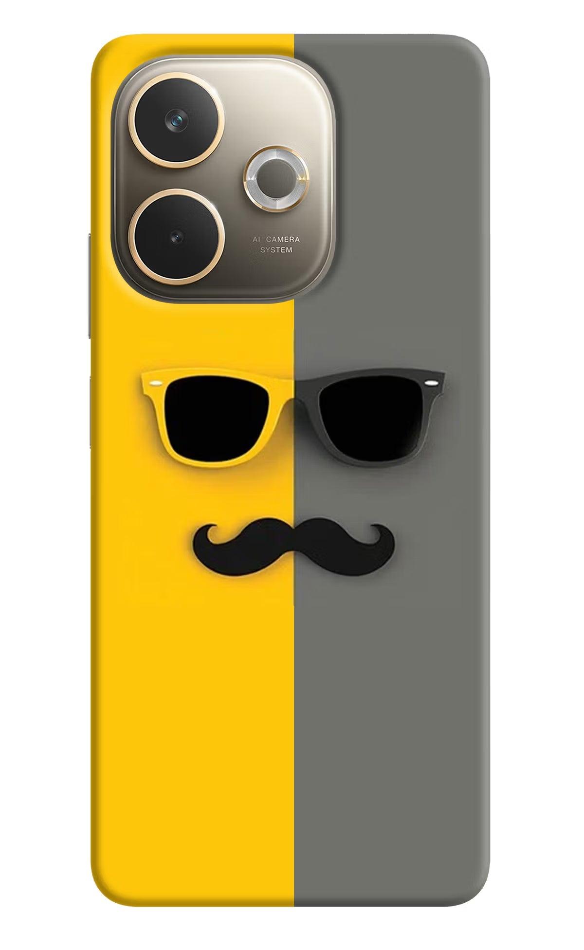 Sunglasses with Mustache Oppo A5 Pro 5G Back Cover