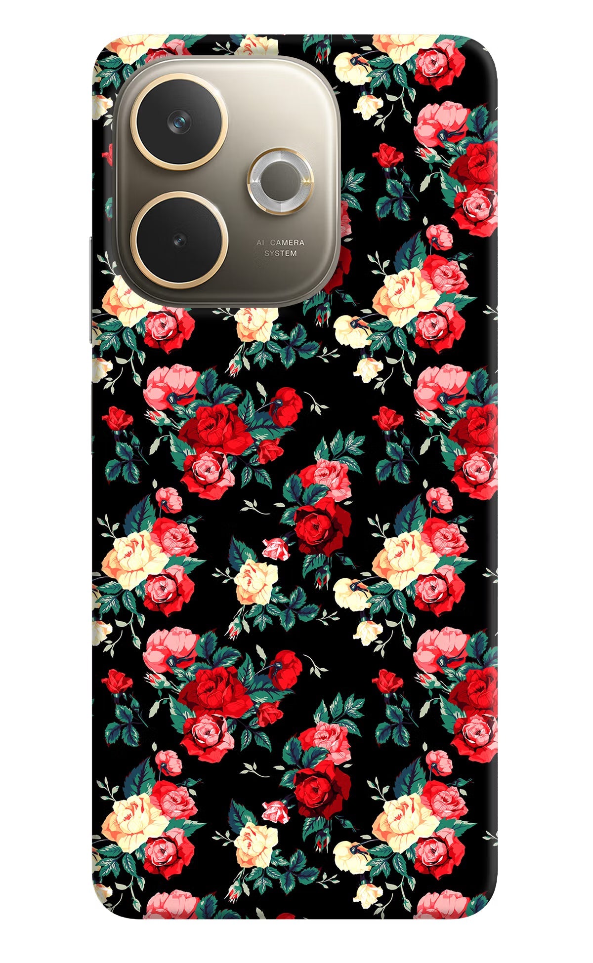 Rose Pattern Oppo A5 Pro 5G Back Cover