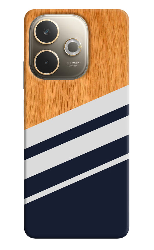 Blue and white wooden Oppo A5 Pro 5G Back Cover