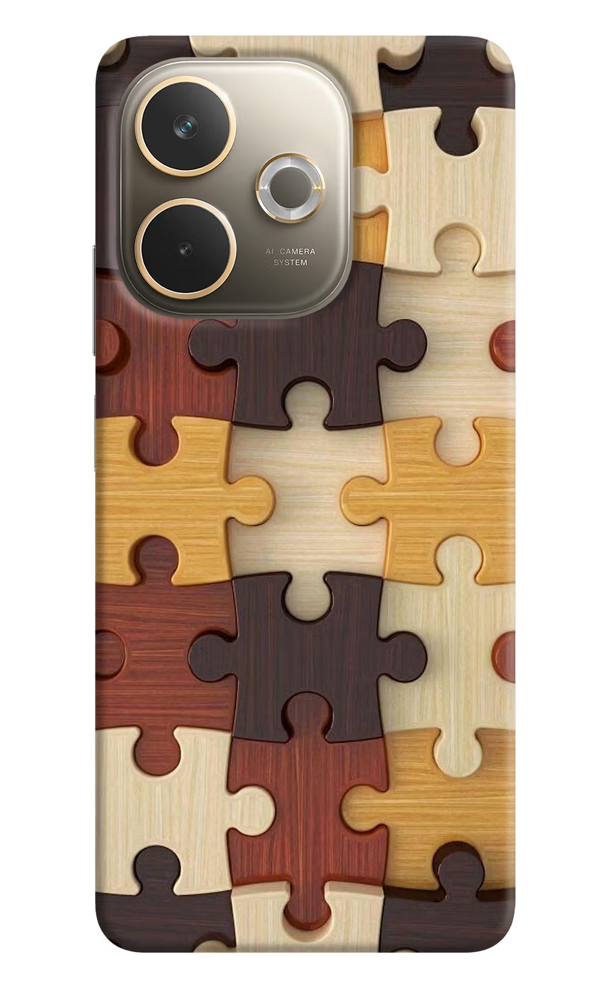 Wooden Puzzle Oppo A5 Pro 5G Back Cover