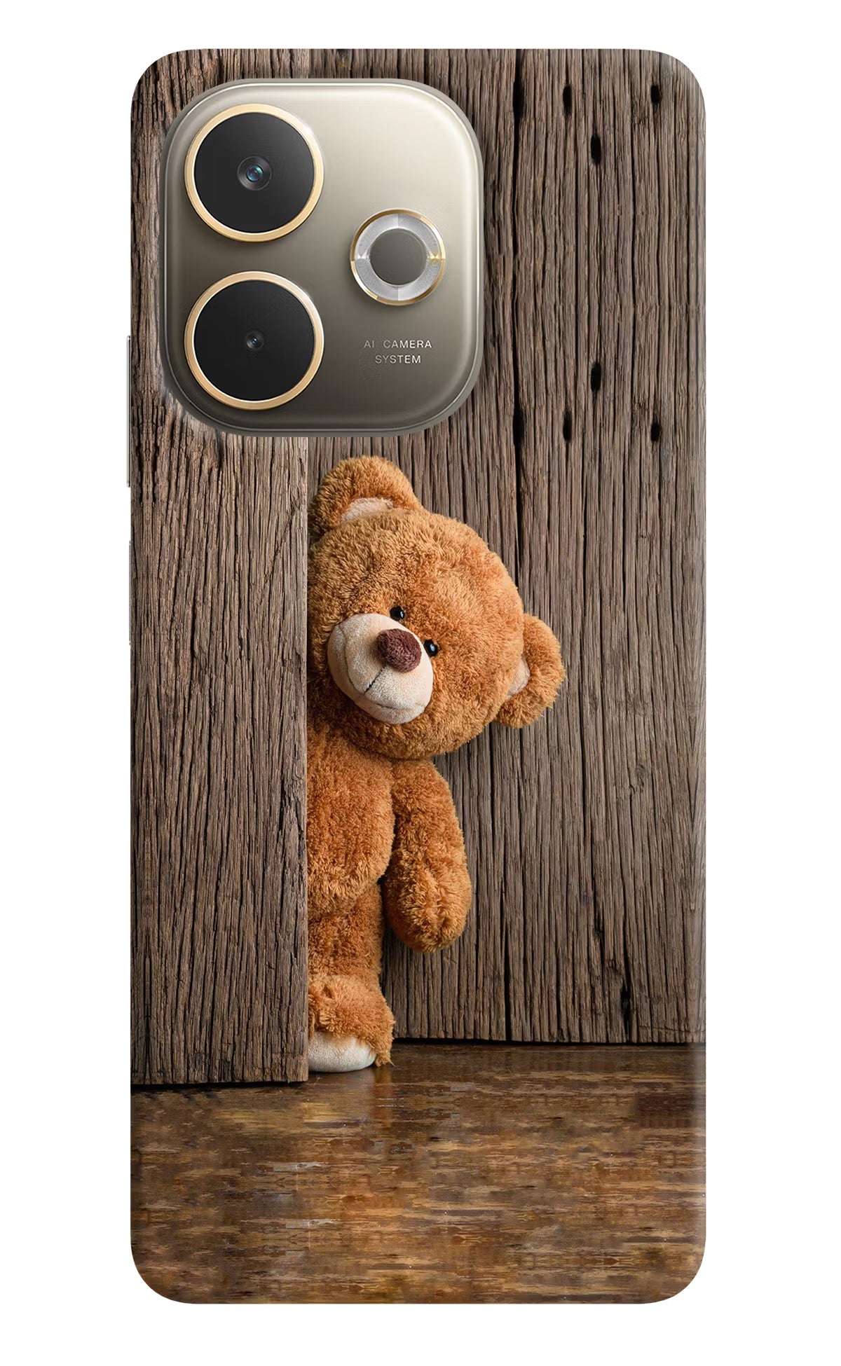 Teddy Wooden Oppo A5 Pro 5G Back Cover