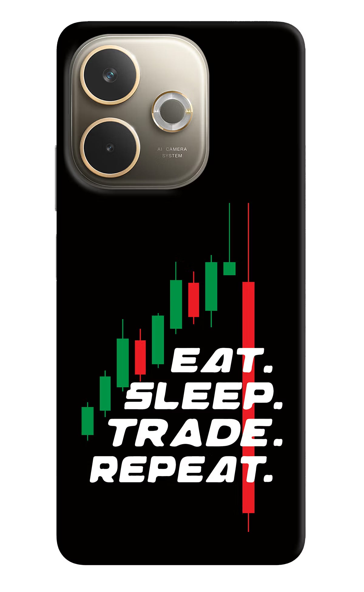 Eat Sleep Trade Repeat Oppo A5 Pro 5G Back Cover