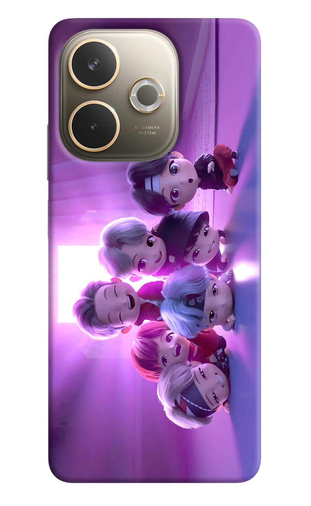 BTS Chibi Oppo A5 Pro 5G Back Cover