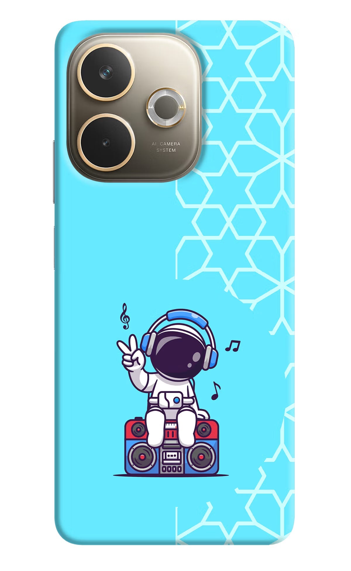 Cute Astronaut Chilling Oppo A5 Pro 5G Back Cover