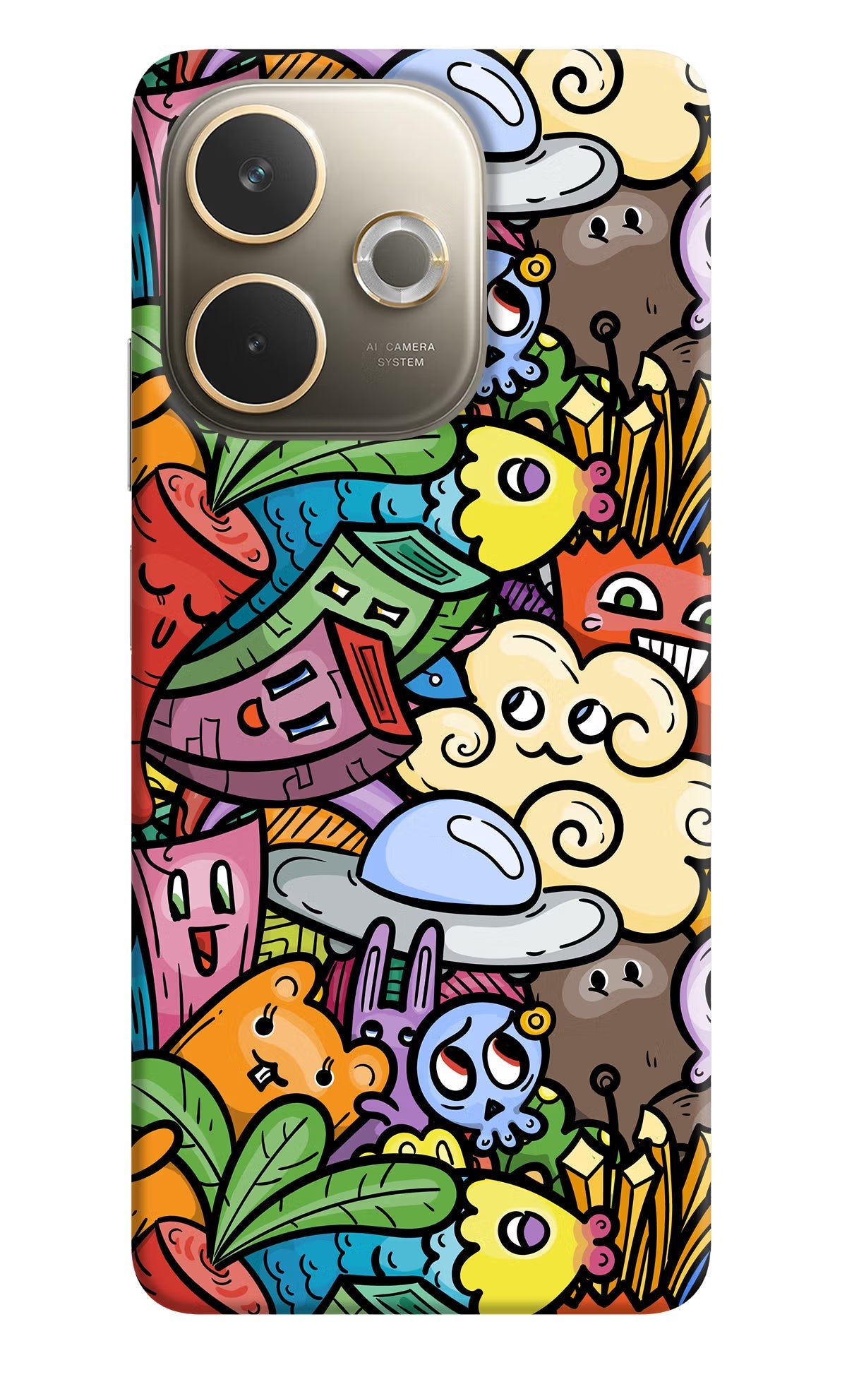 Veggie Doodle Oppo A5 Pro 5G Back Cover