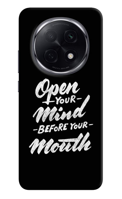 Open Your Mind Before Your Mouth Oppo F29 Pro 5G Back Cover