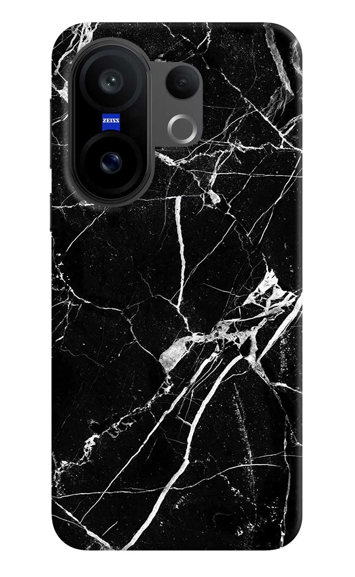 Black Marble Pattern Vivo X200 FE Back Cover