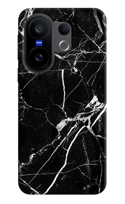 Black Marble Pattern Vivo X200 FE Back Cover