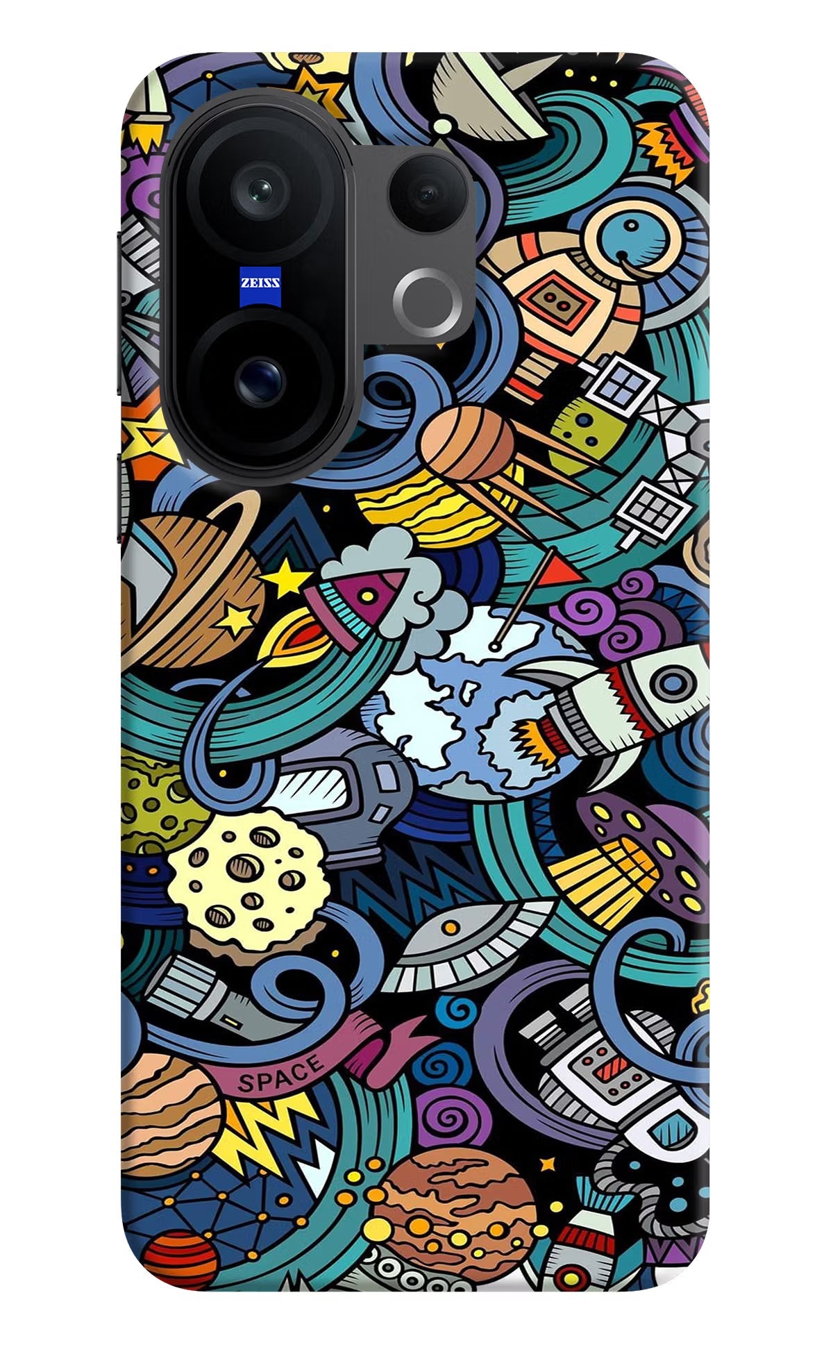 Space Abstract Vivo X200 FE Back Cover