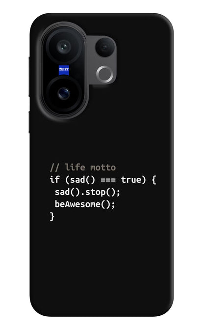 Life Motto Code Vivo X200 FE Back Cover