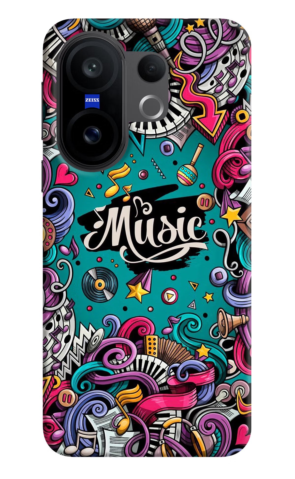 Music Graffiti Vivo X200 FE Back Cover