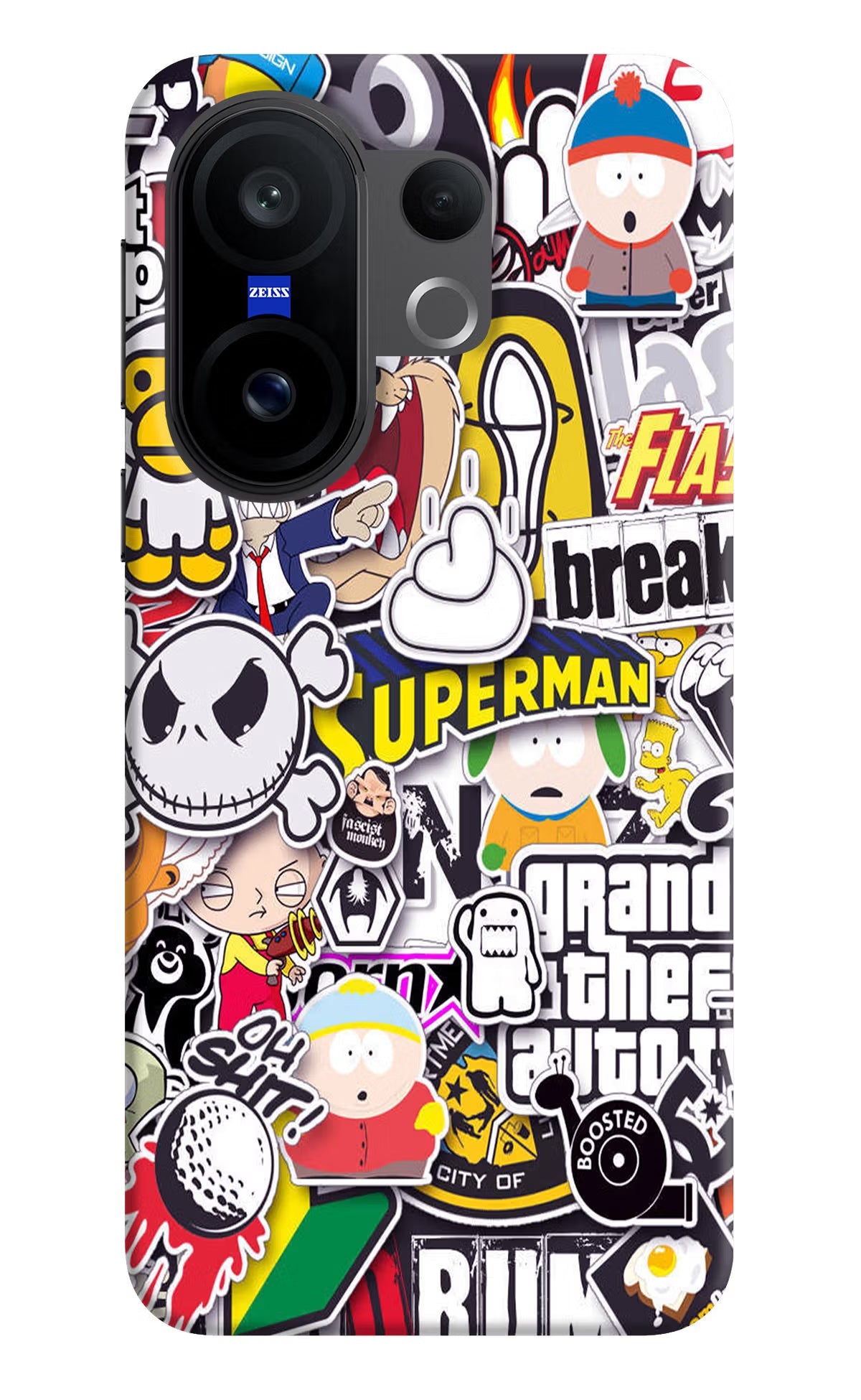 Sticker Bomb Vivo X200 FE Back Cover