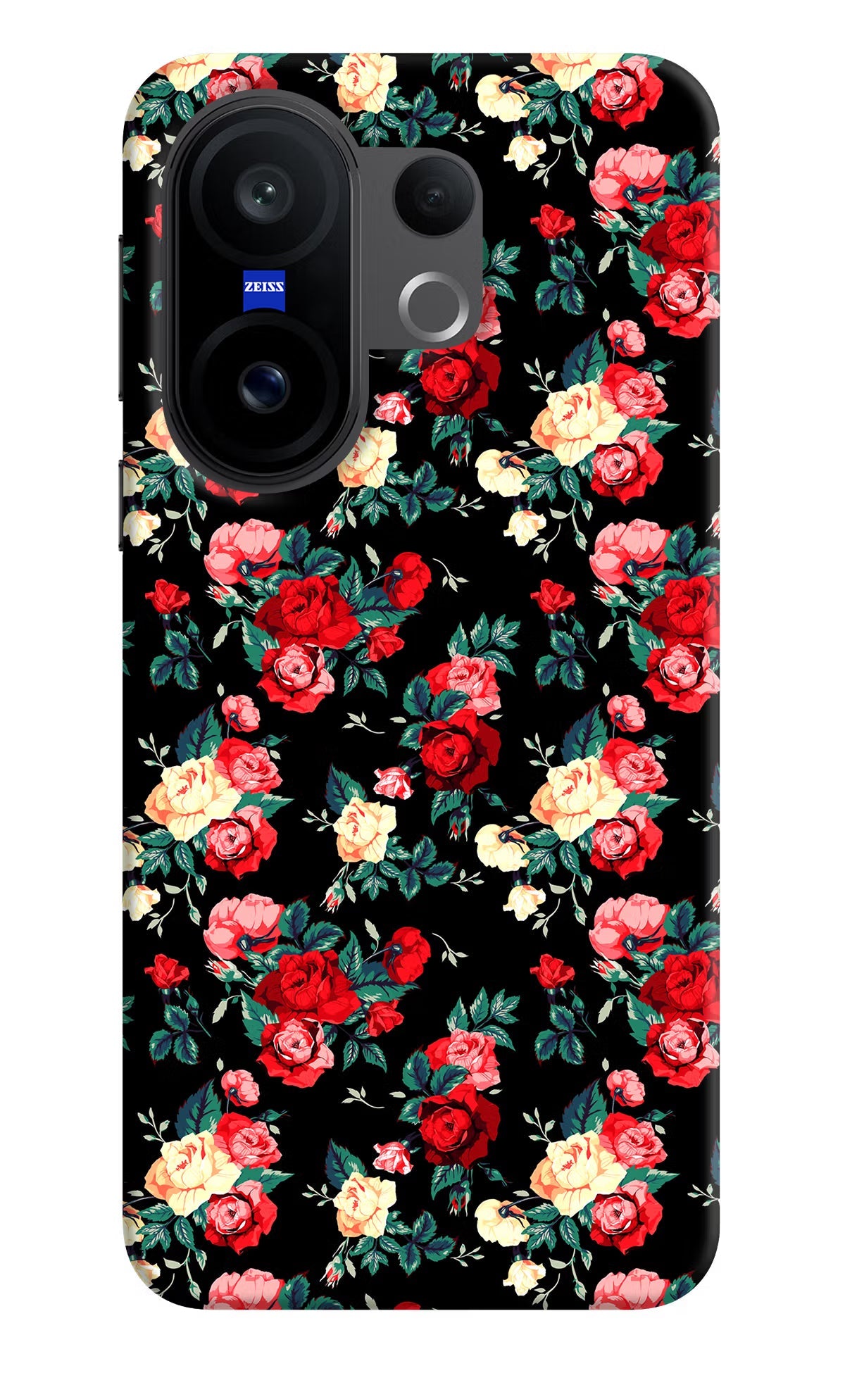 Rose Pattern Vivo X200 FE Back Cover