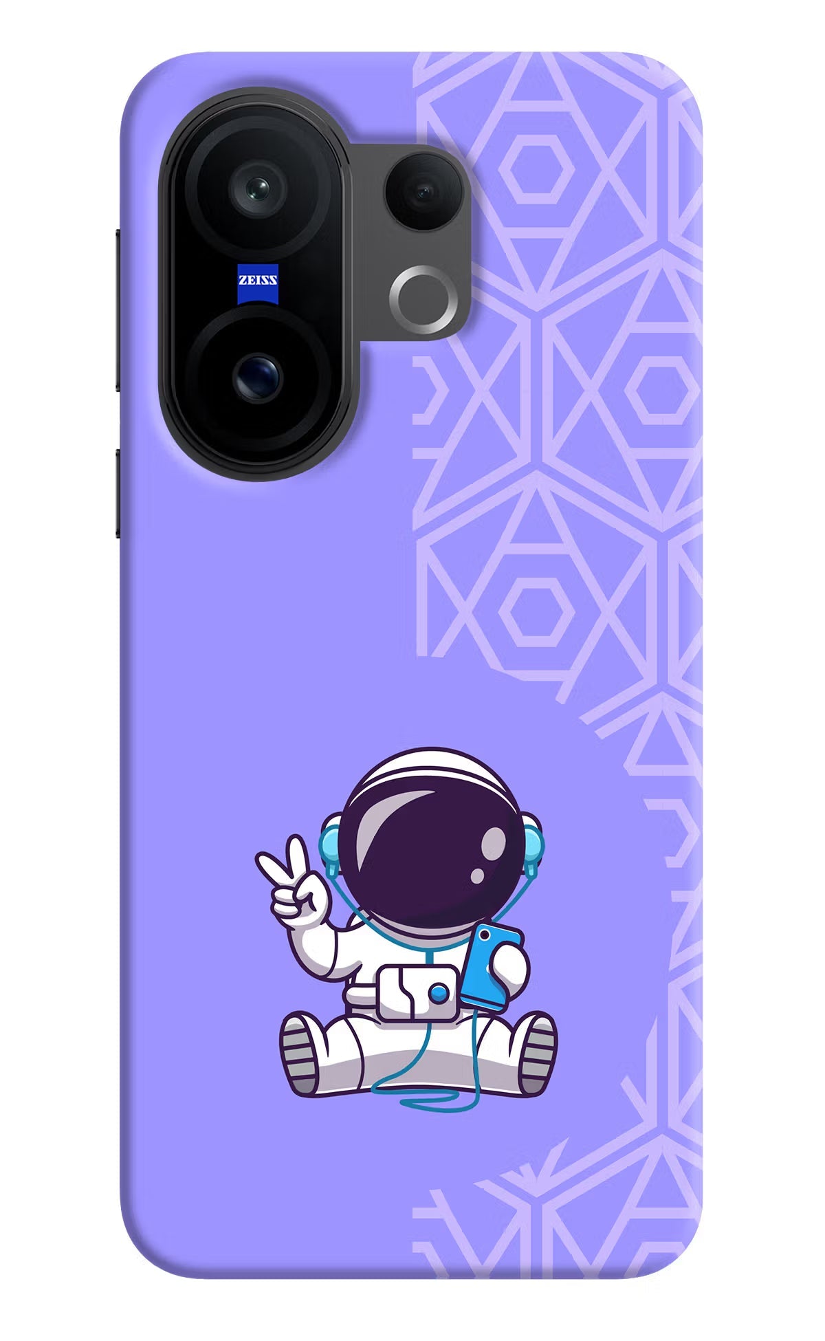 Cute Astronaut Chilling Vivo X200 FE Back Cover