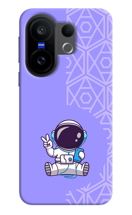 Cute Astronaut Chilling Vivo X200 FE Back Cover