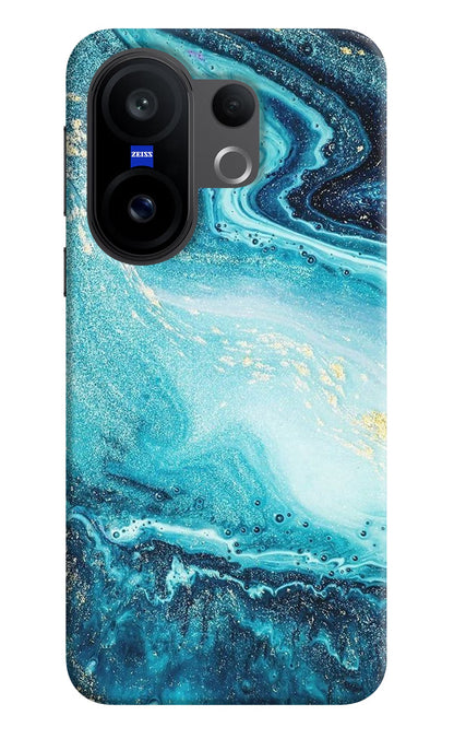Blue Glitter Marble Vivo X200 FE Back Cover