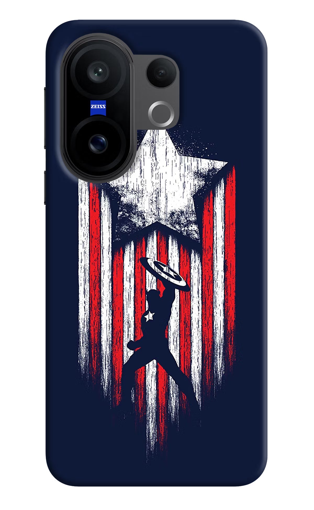 Captain America Marvel Art Vivo X200 FE Back Cover