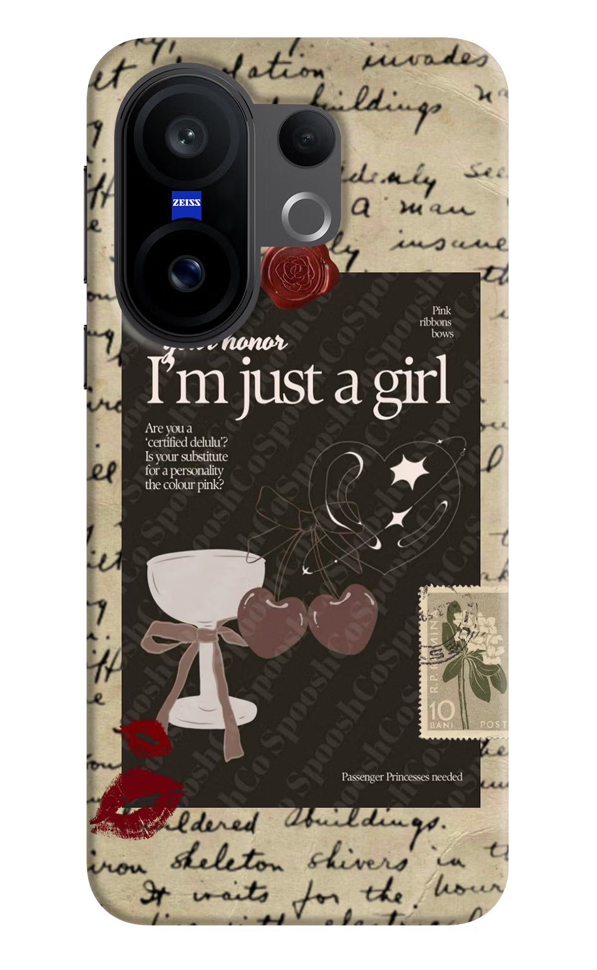 I am just a girl Vivo X200 FE Back Cover