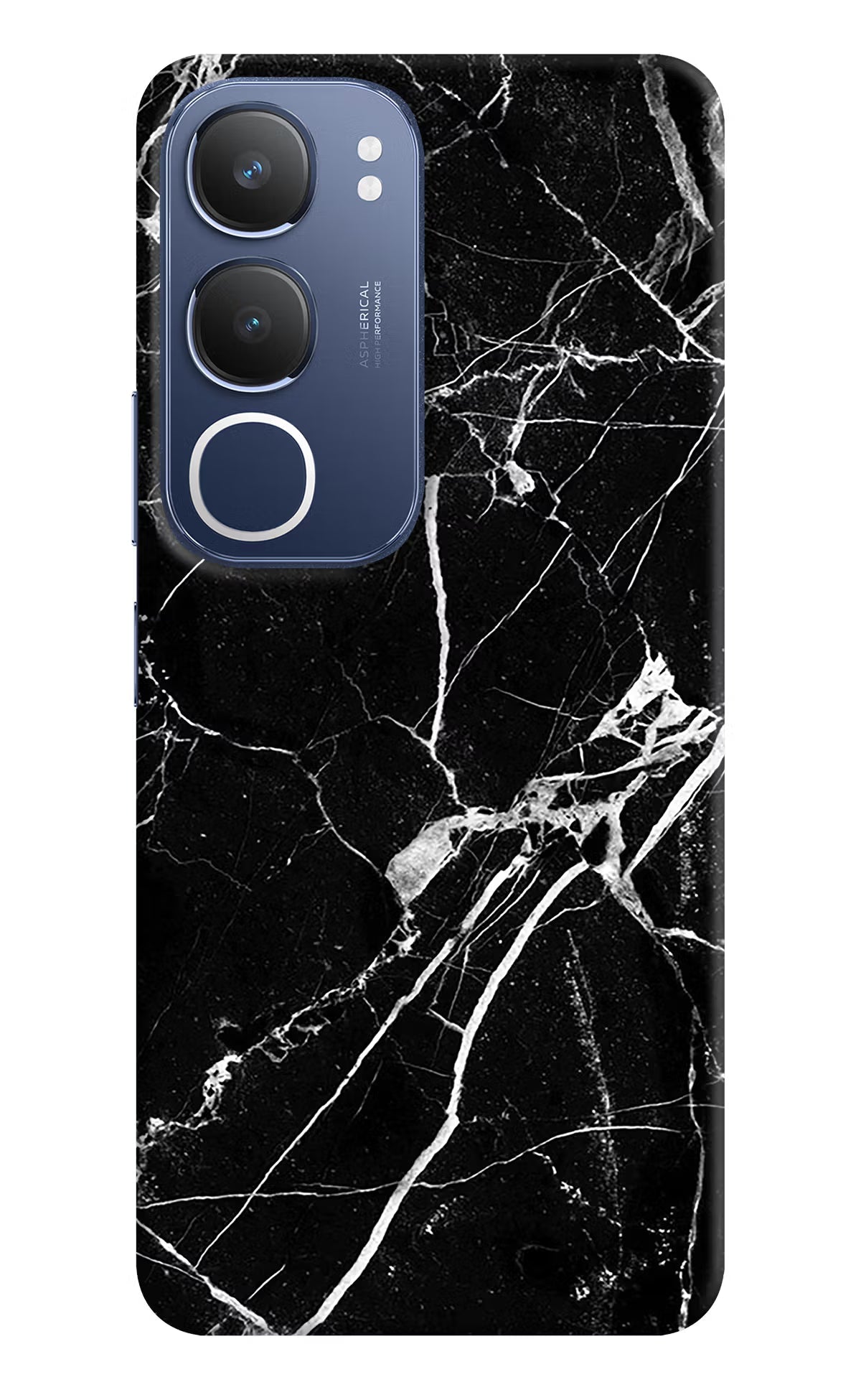 Black Marble Pattern Vivo Y29 5G Back Cover