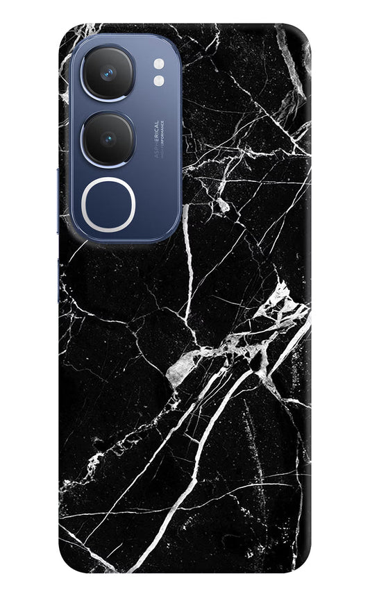 Black Marble Pattern Vivo Y29 5G Back Cover