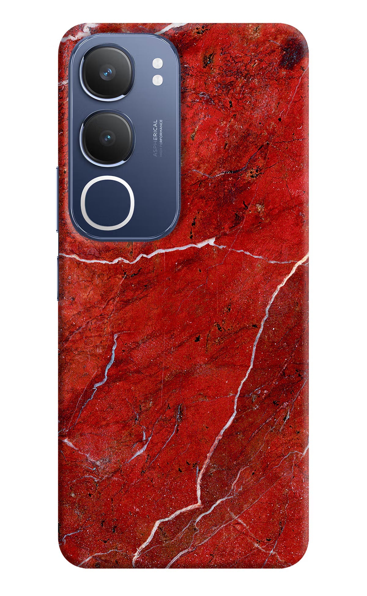 Red Marble Design Vivo Y29 5G Back Cover