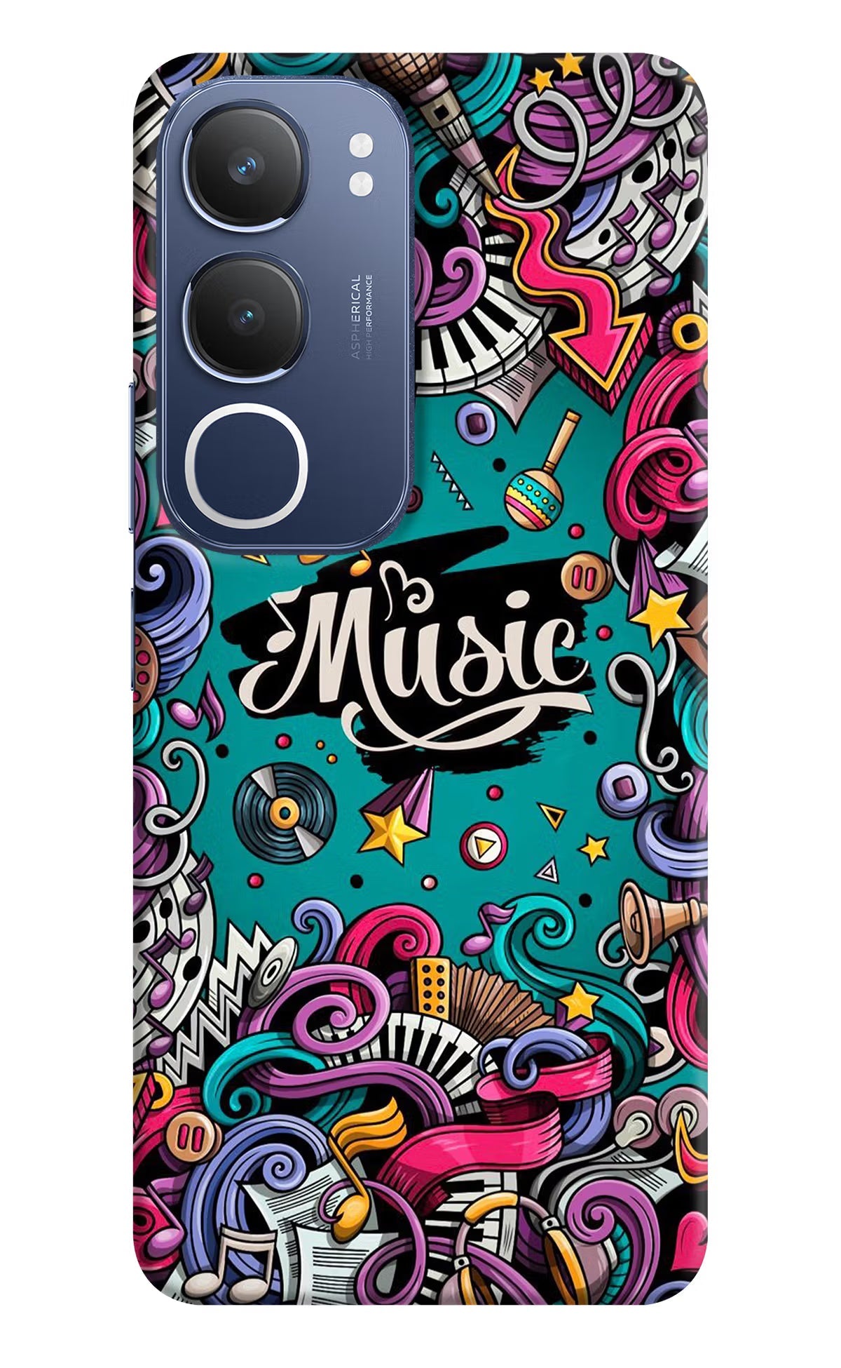 Music Graffiti Vivo Y29 5G Back Cover