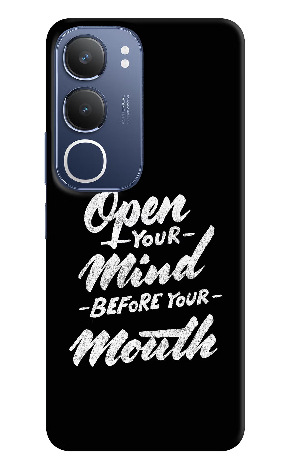 Open Your Mind Before Your Mouth Vivo Y29 5G Back Cover