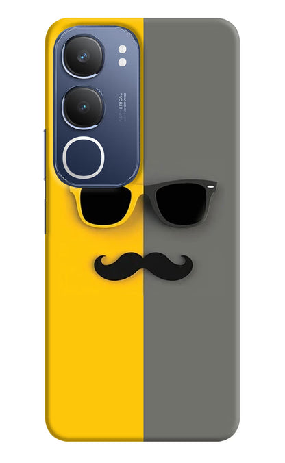 Sunglasses with Mustache Vivo Y29 5G Back Cover