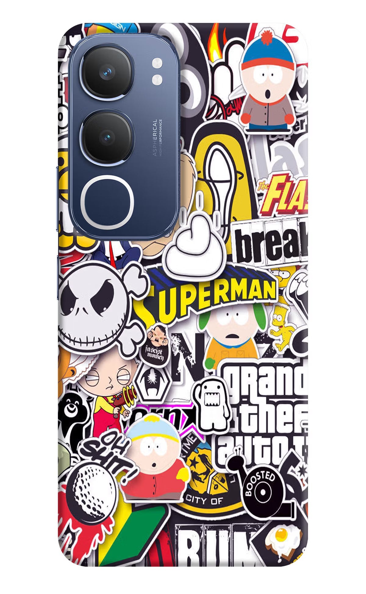 Sticker Bomb Vivo Y29 5G Back Cover
