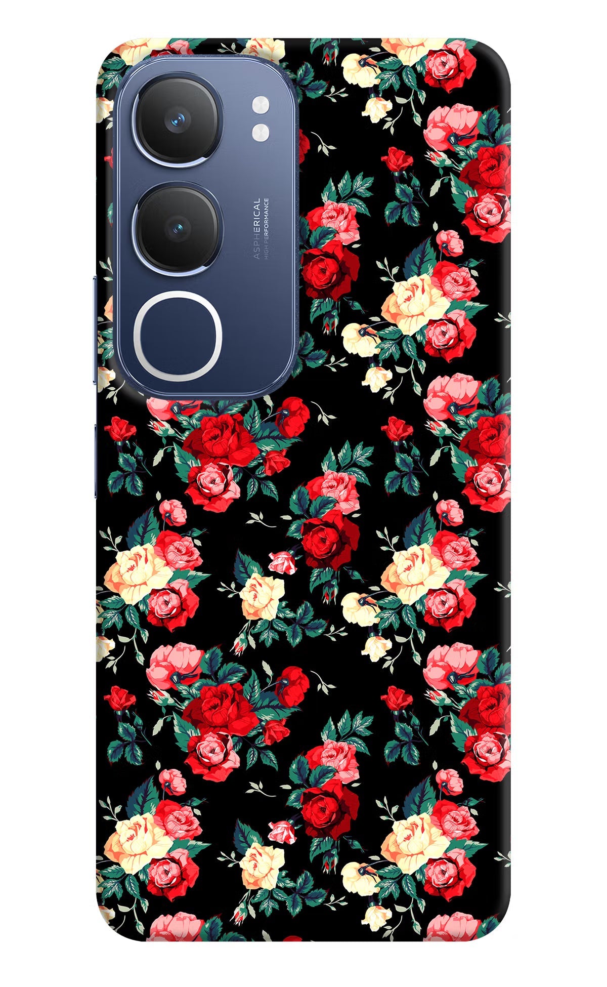 Rose Pattern Vivo Y29 5G Back Cover