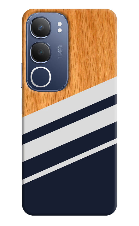 Blue and white wooden Vivo Y29 5G Back Cover
