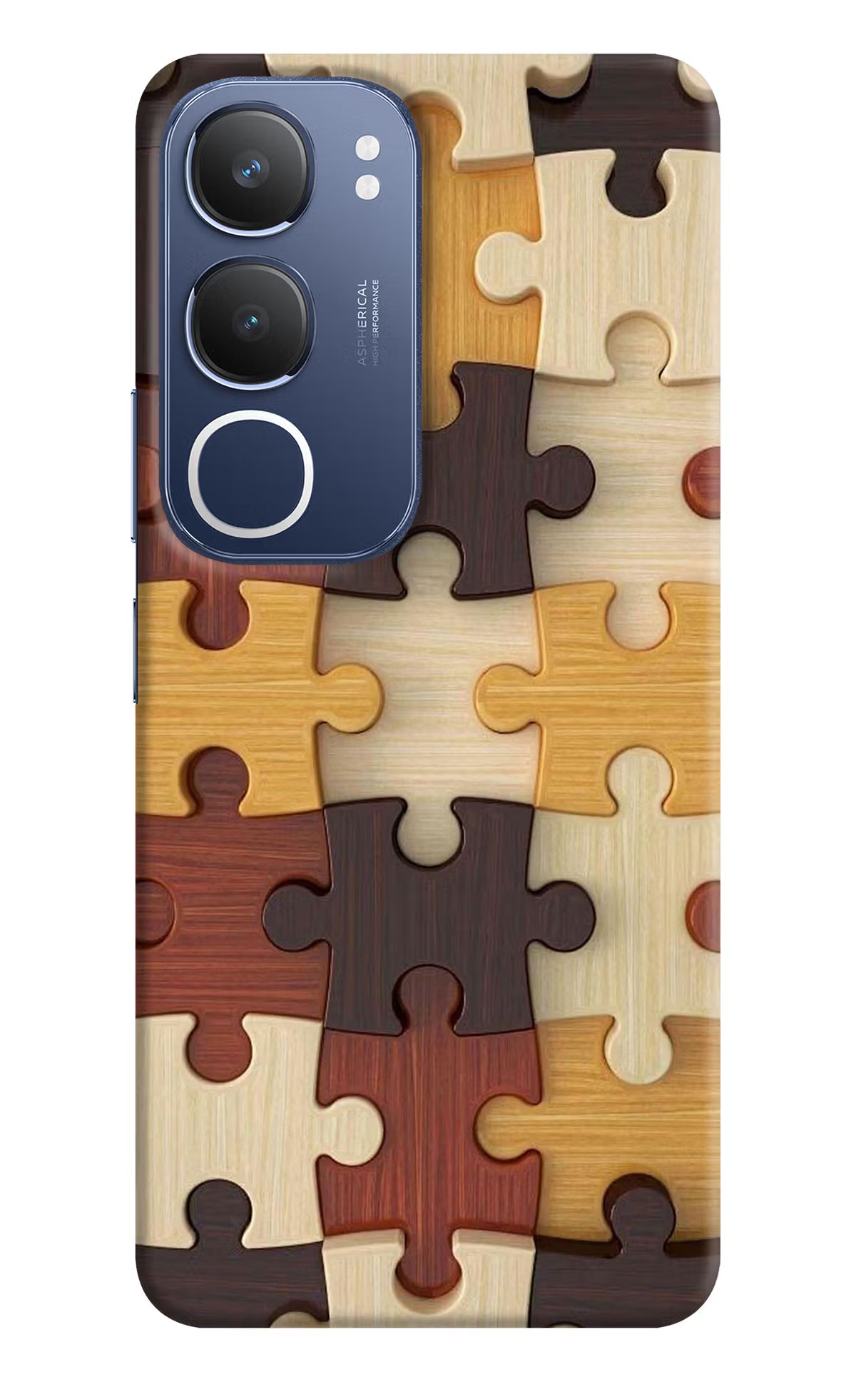Wooden Puzzle Vivo Y29 5G Back Cover