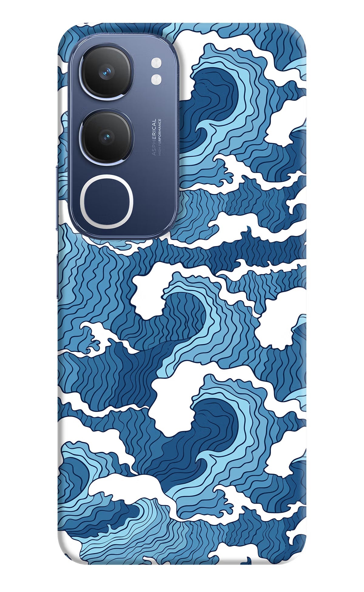 Blue Waves Vivo Y29 5G Back Cover