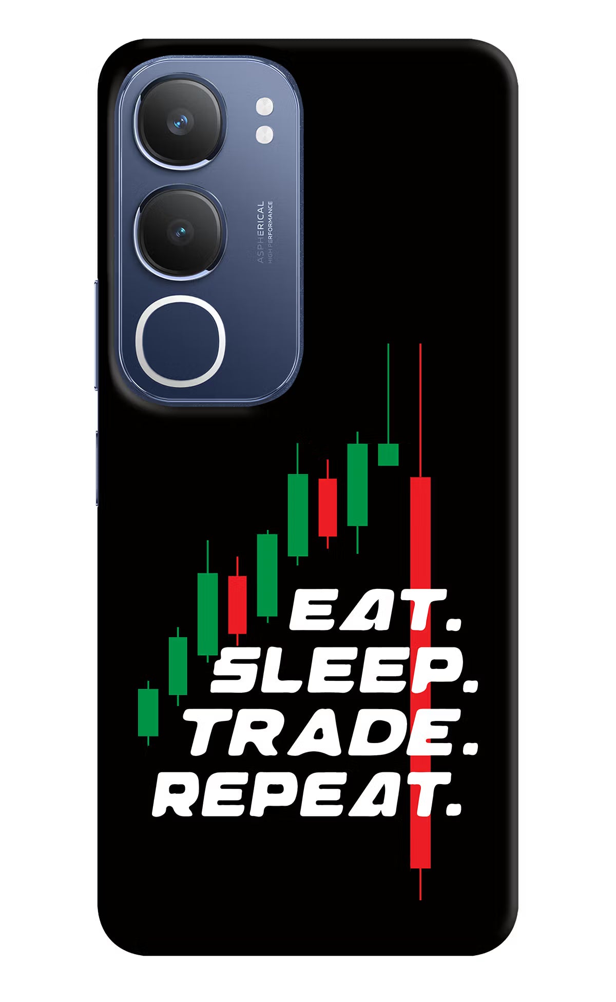 Eat Sleep Trade Repeat Vivo Y29 5G Back Cover