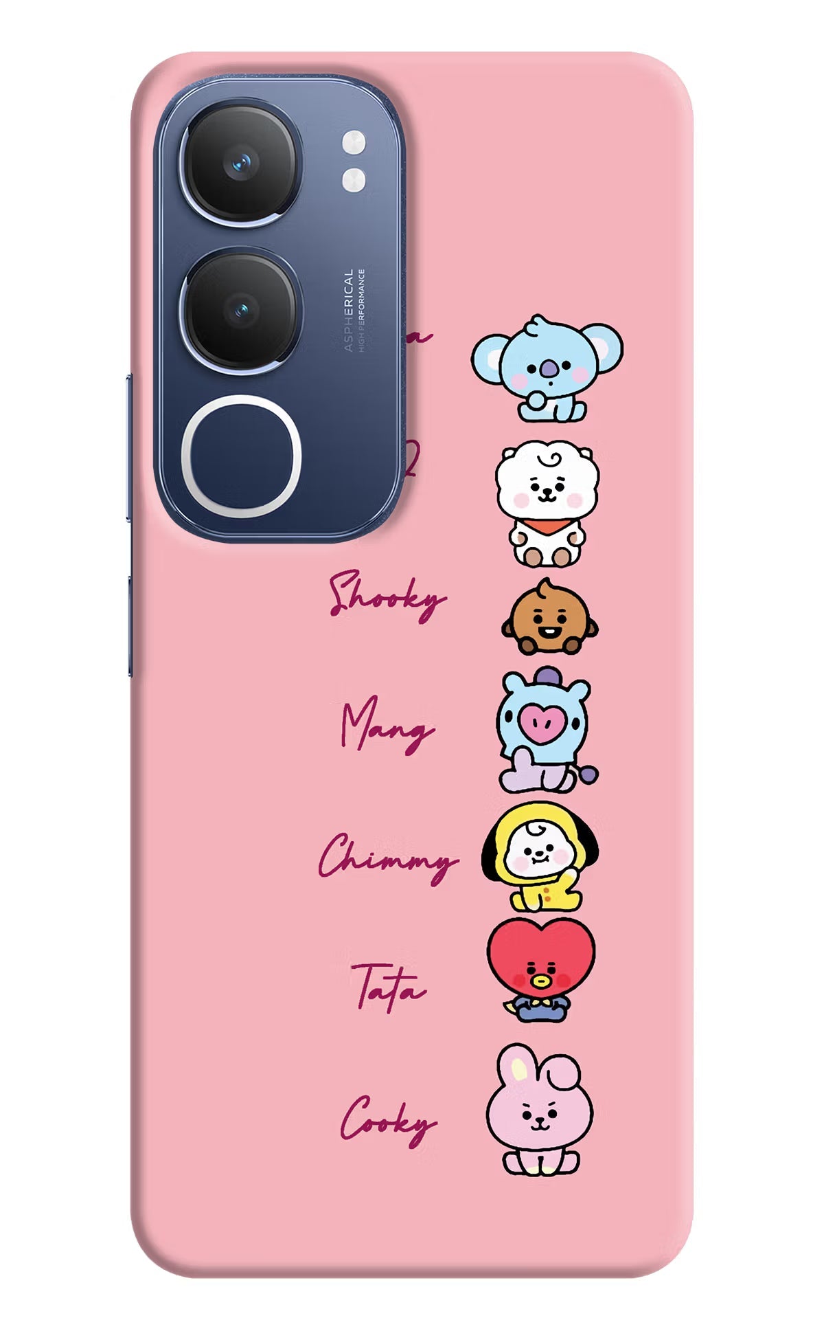 BTS names Vivo Y29 5G Back Cover