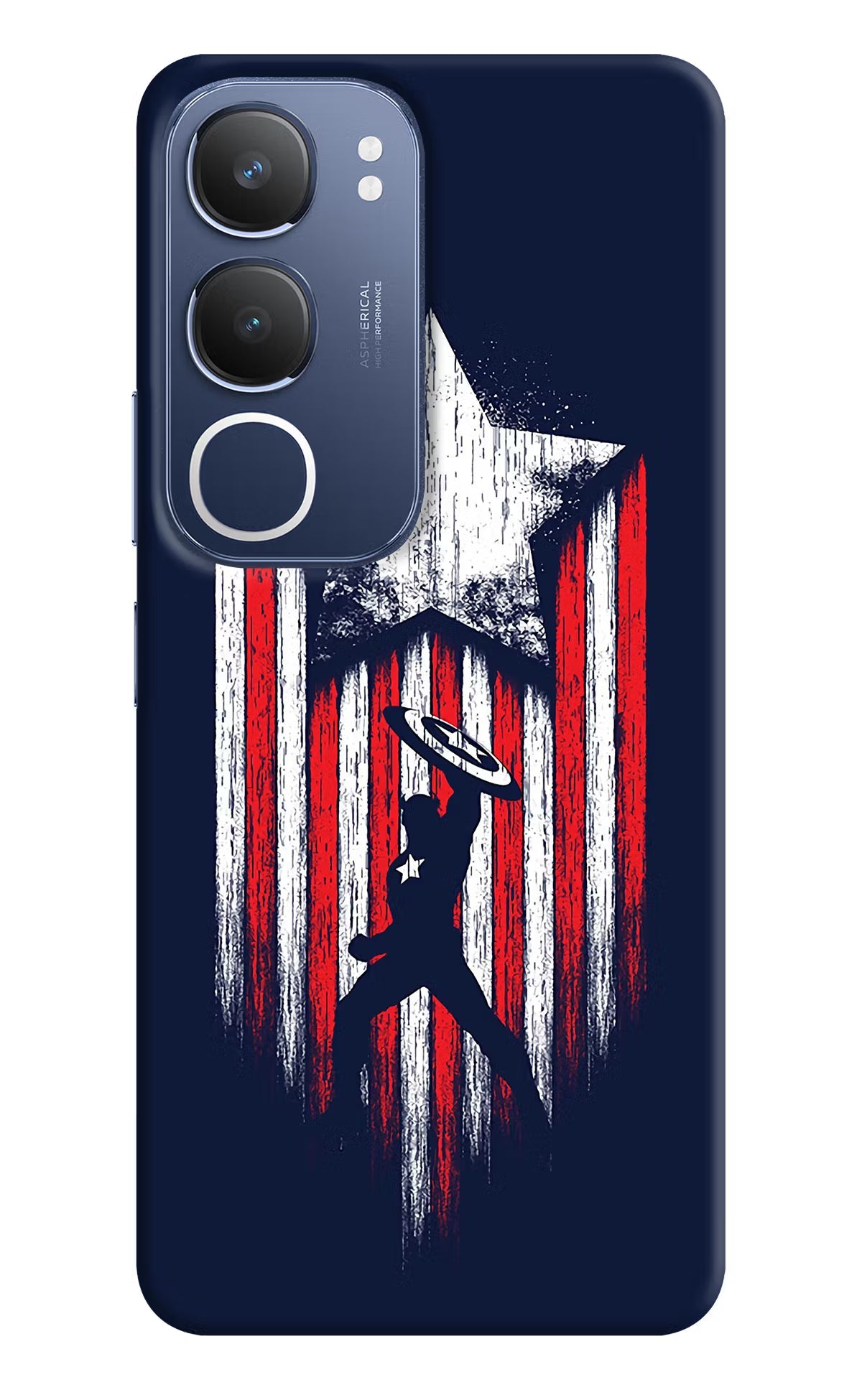 Captain America Marvel Art Vivo Y29 5G Back Cover