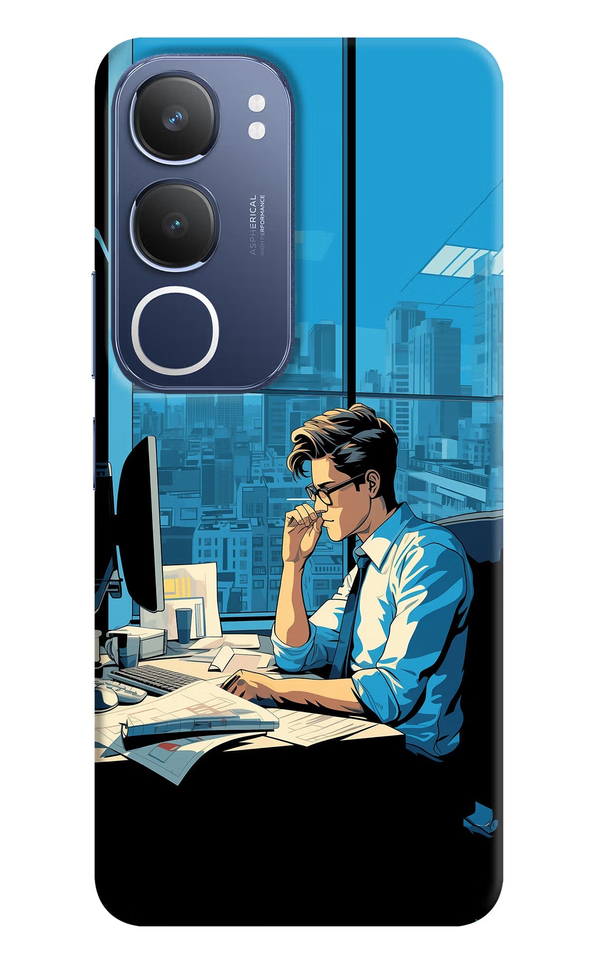 Focused Hustler (AI Generated) Vivo Y29 5G Back Cover