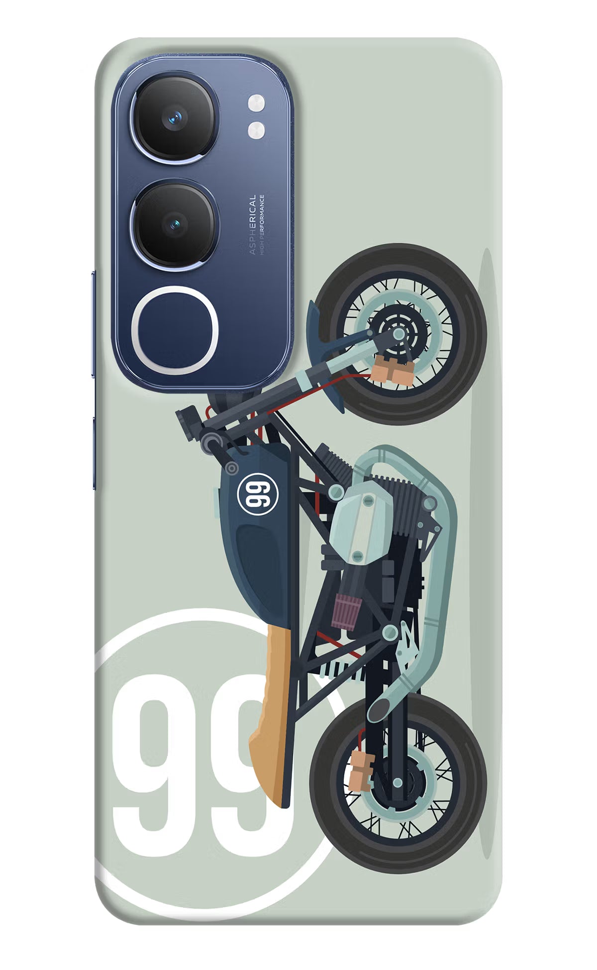 Classic Cafe Racer 99 Vivo Y29 5G Back Cover