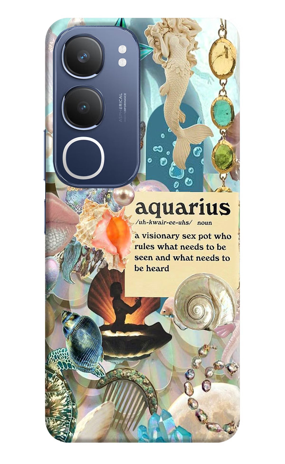 Aquarius Zodiac Vivo Y29 5G Back Cover