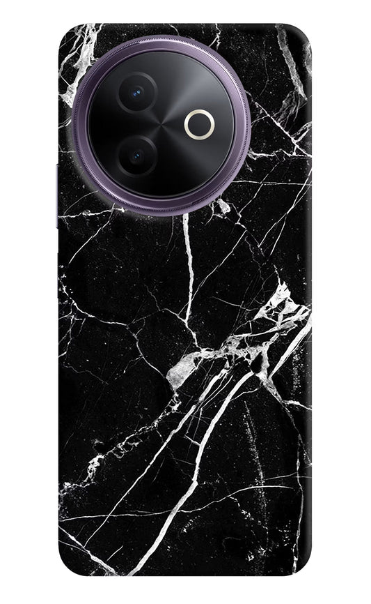 Black Marble Pattern Vivo Y39 5G Back Cover