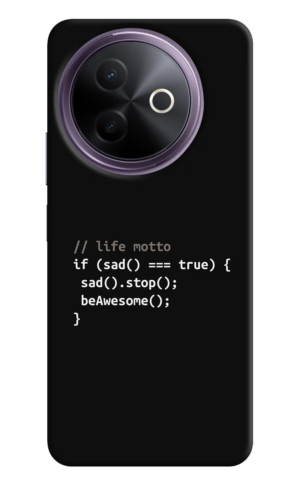 Life Motto Code Vivo Y39 5G Back Cover