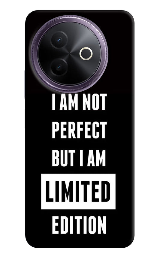 I Am Not Perfect But I Am Limited Edition Vivo Y39 5G Back Cover